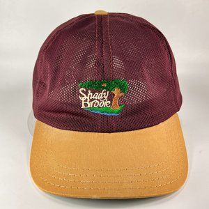 Shady Brook Golf FL Strap Back Cap Hat Red Town Talk USA Outdoor Athletic Mens